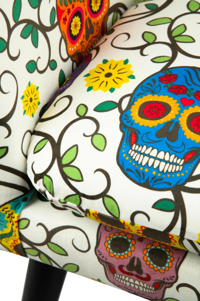 Fauteuil Excelsa Calavera Multicolore en Polyester 70,5 x 65 x 83 cm
