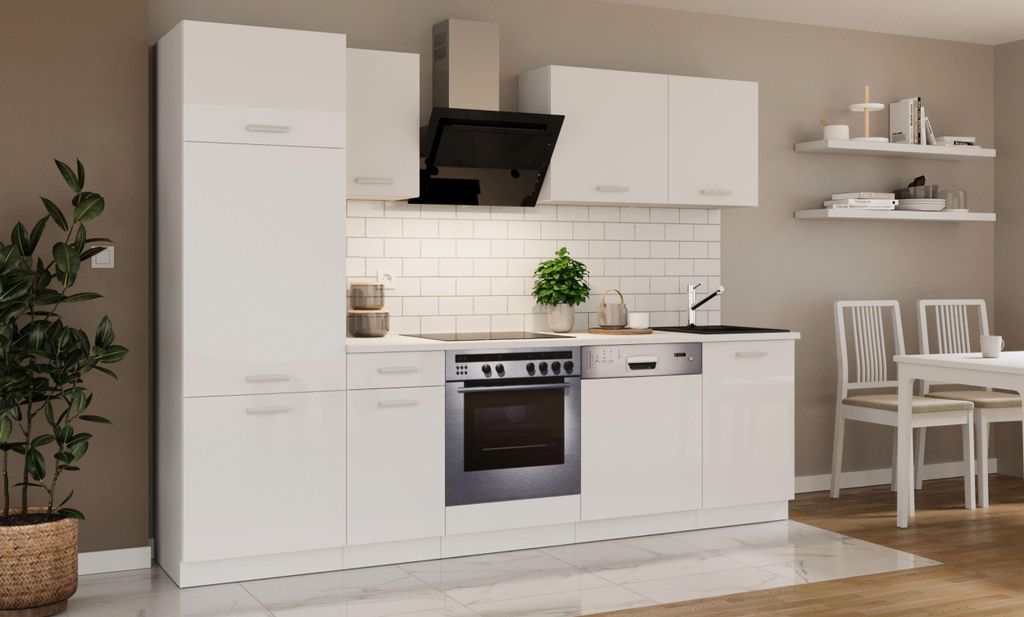 Küche Toni 270 cm Küchenzeile Küchenblock Singleküche Produktbild 