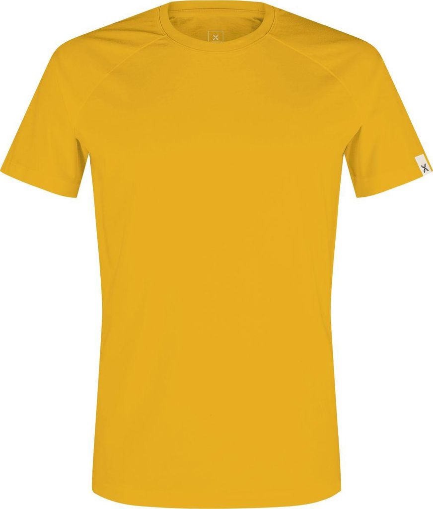 Minimal Logo T-Shirt für Herren - Montura MTGC37X, Farbe:348-MUSTARD, Größe:3XL