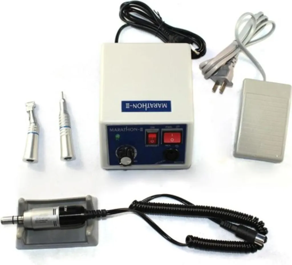Micromoteur de polissage 35K tr/min argent pour bijoux et prothèses dentaires