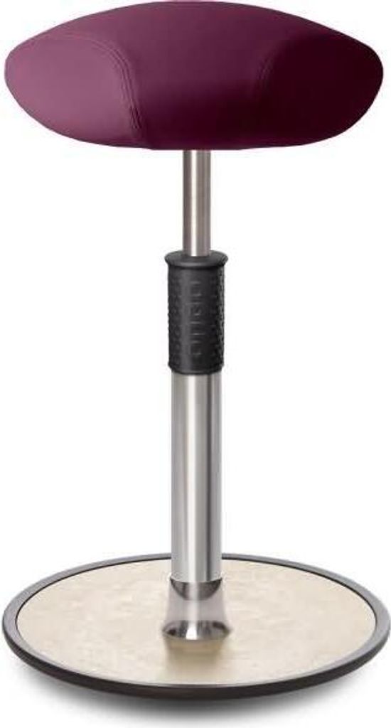 Sitz- Stehhocker Free Tall Triangel skai Nature Base Lila chrom /cremeweiß.