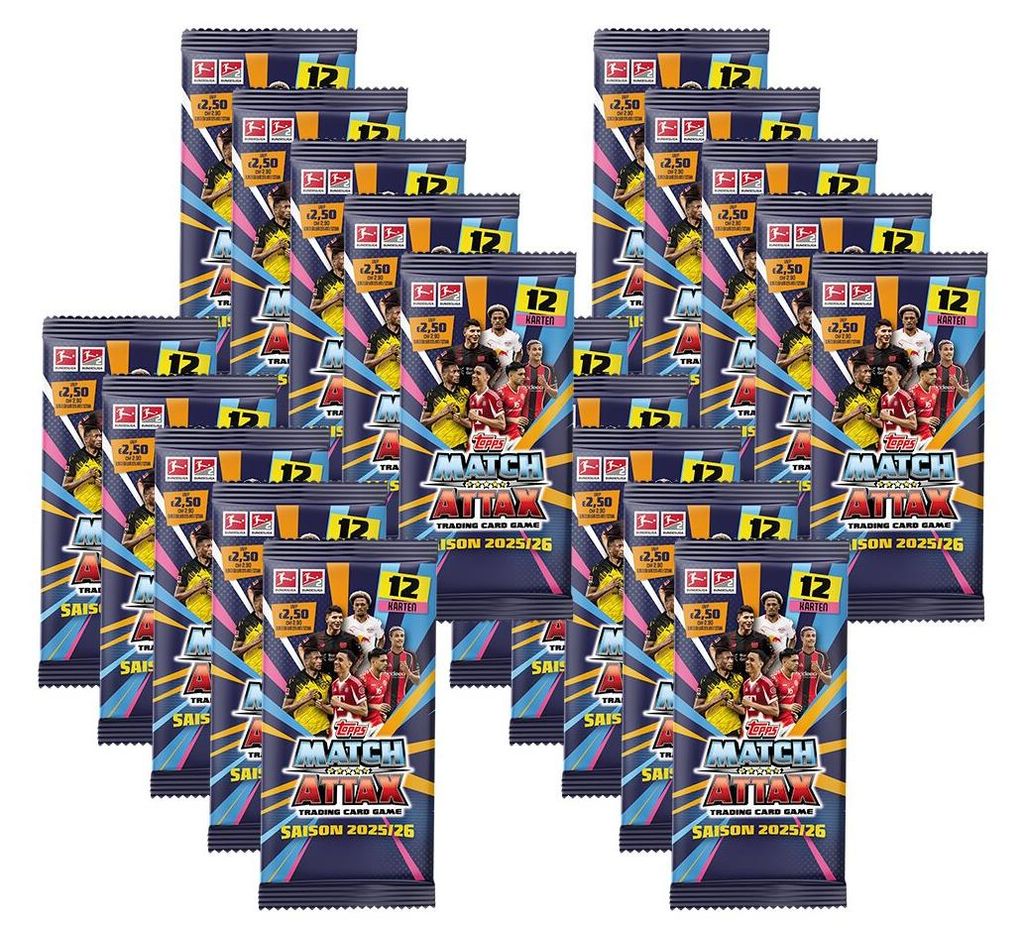 Topps Match Attax Bundesliga 2025/26 - 20 Booster Produktbild 