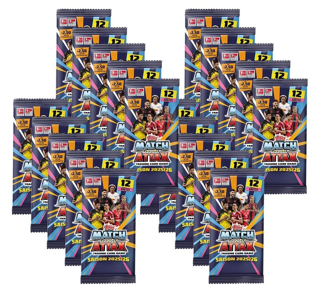 Cartes à collectionner Bundesliga Topps Match Attax 25/26 - 20 boosters