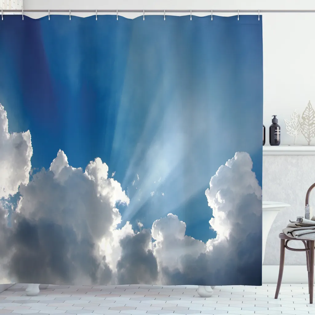 Abakuhaus Tenda Doccia Cromoterapia Cielo 175x180: Tessuto Turco