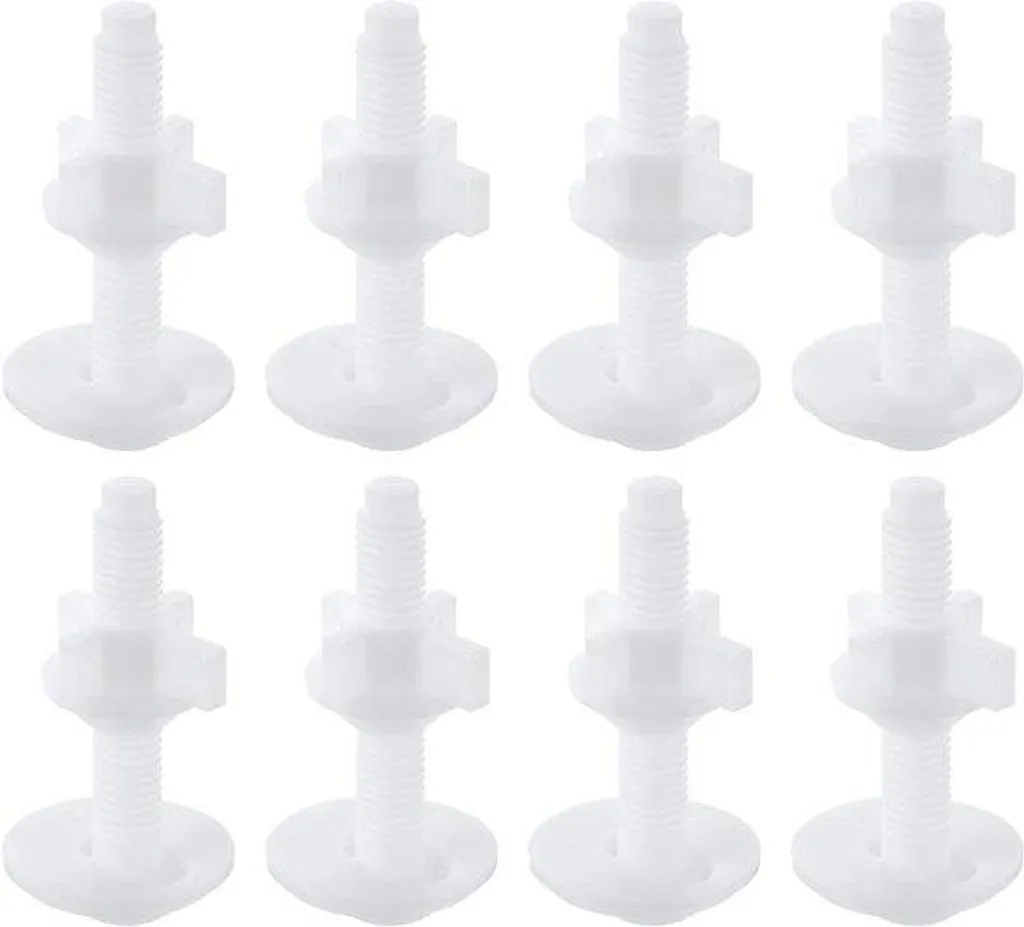 Installer un abattant WC avec ce kit de 8 vis universelles blanches