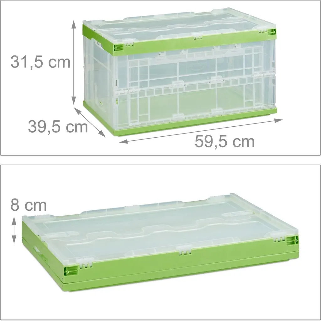 Boîte de transport transparente robuste avec couvercle à charnière intégrée