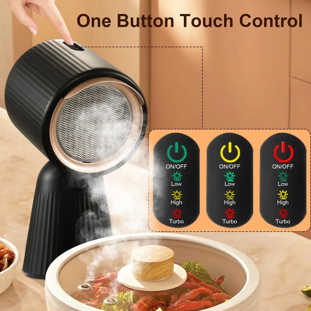 Mini hotte tactile 180 m³/h extraction puissante et design compact EU