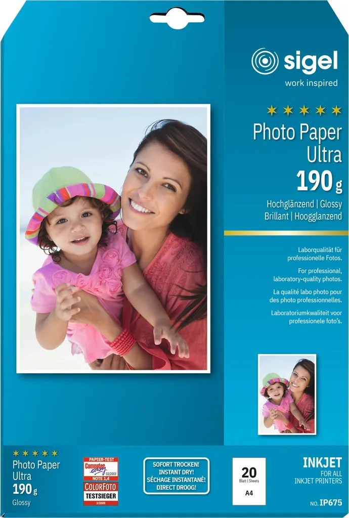 Stampa Foto Mozzo-fiato con Sigel IP675 A4 | Carta Lucida 190g 20fg