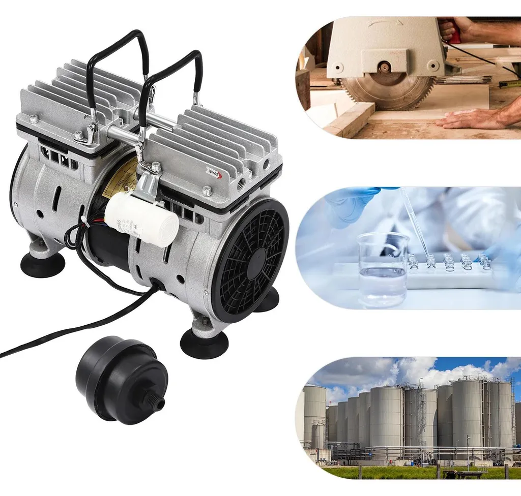 Pompe à vide sans huile XHX400A2 550W 220V 1400 tr/min Filetage G1/4