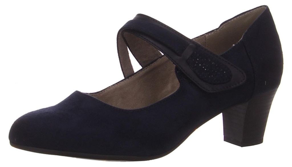 Jana Pumps, Absatz bis 65 mm in blau, Gr. 38 Produktbild 