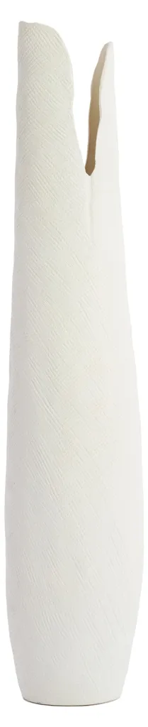 Vase en céramique crème MESA pour fleurs séchées et déco d'entrée