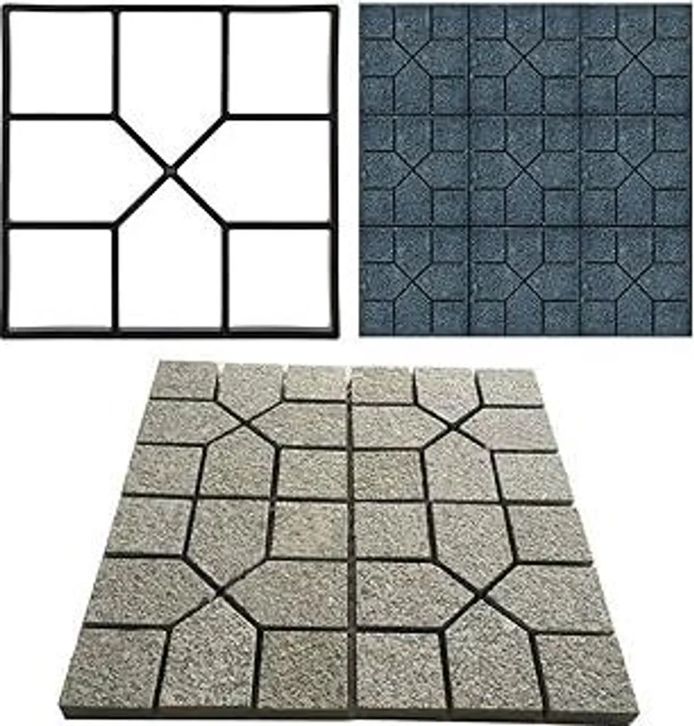 Stampo per Camminamento Giardino 40x40 - Fai da Te Semplice e Robusto