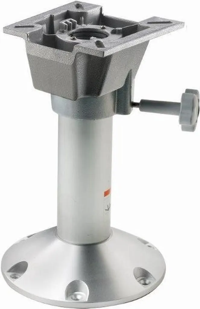 Pied de siège VETUS PCF33 aluminium fixe robuste pour mobilier nautique