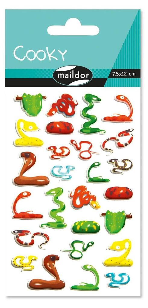 Clairefontaine Cooky, Schlangen, 1Bg 7,5x12