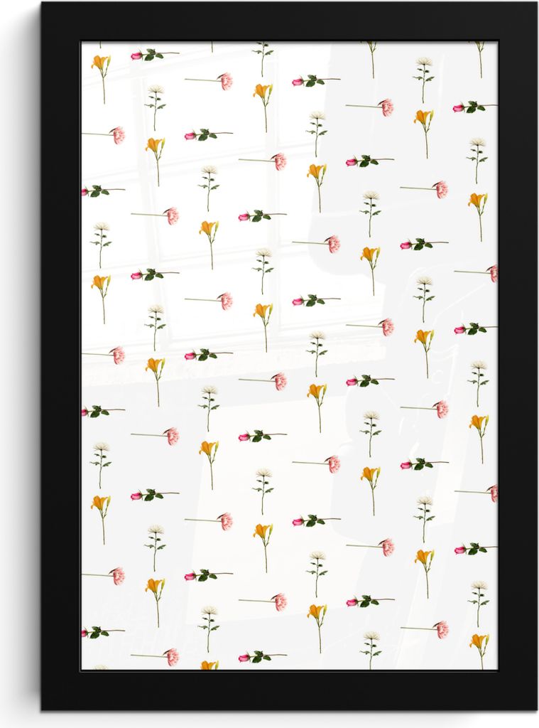 MuchoWow® MuchoWow® Gerahmtes Poster Blumen - Pastell - Produktbild 
