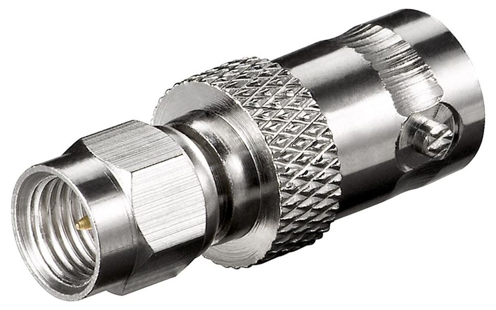 goobay SMA Stecker auf BNC Buchse für RG 174/U Kabel (Bulk) Immagine del prodotto 