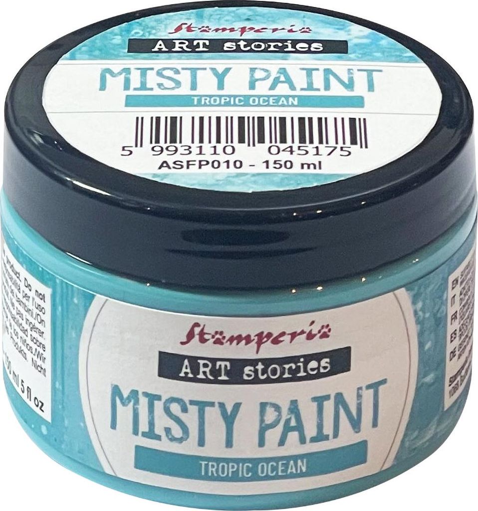 Misty Paint - Satineffektfarbe - Tropic Ocean - 150 ml - Stamperia Art Stories