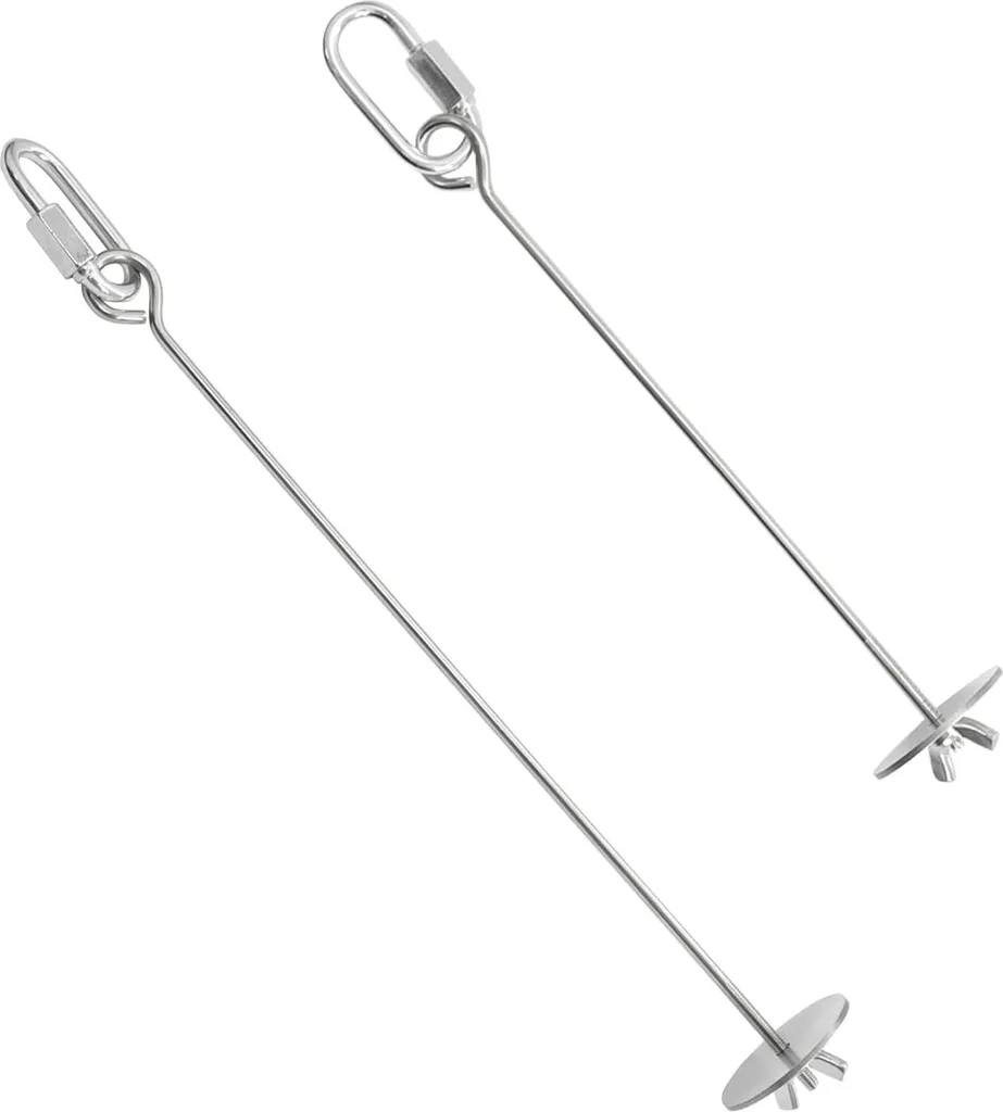 Mangeoire perruche inox anti-gaspillage suspendue 18+23cm porte-fruits