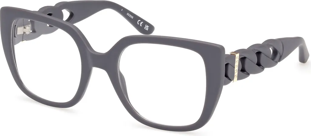 Monture de lunettes pour femme Guess GU50118 rectangulaire grise