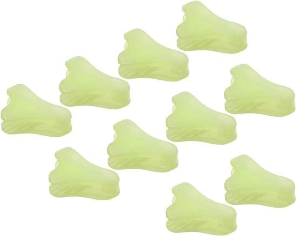 Accessoires de camping : 20 tendeurs triangulaires vert fluo de tente