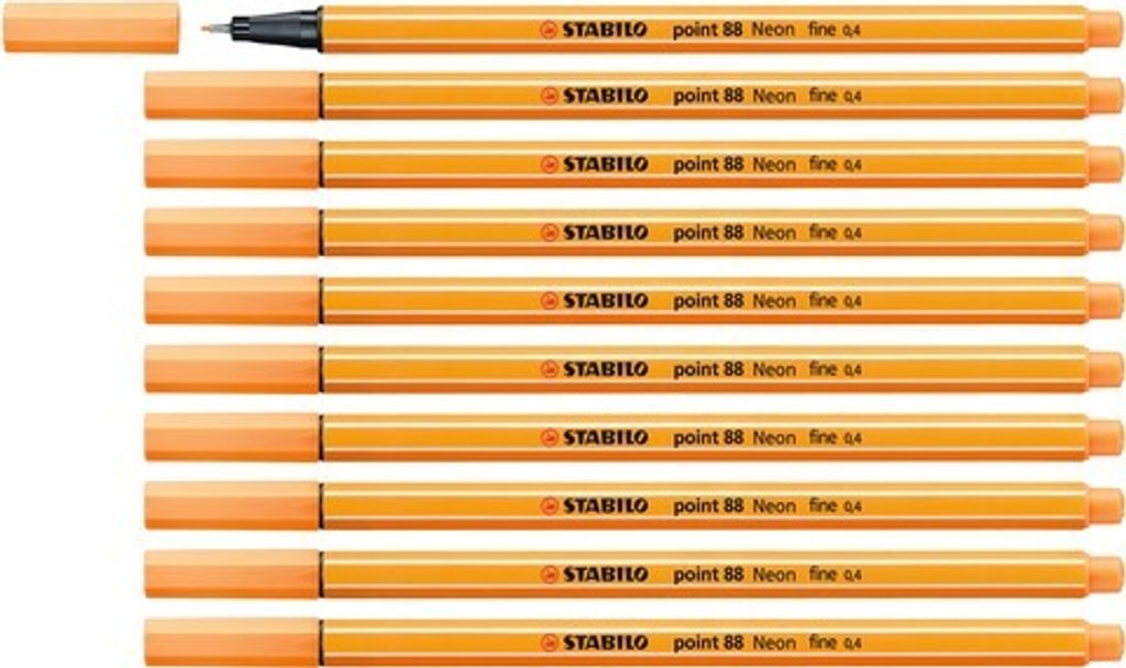 Fineliner - STABILO point 88 - 10er Pack - Neonfarbe, Produktbild 
