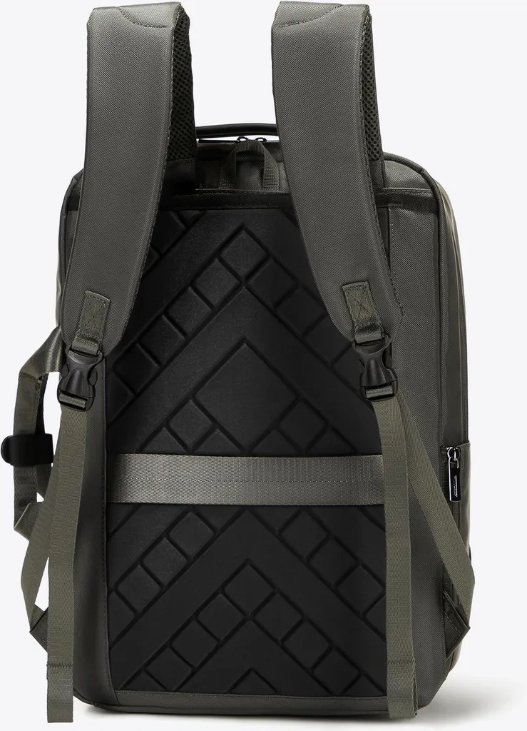 Sac à dos d'avion 2-en-1 en polyester gris avec rangements modulables