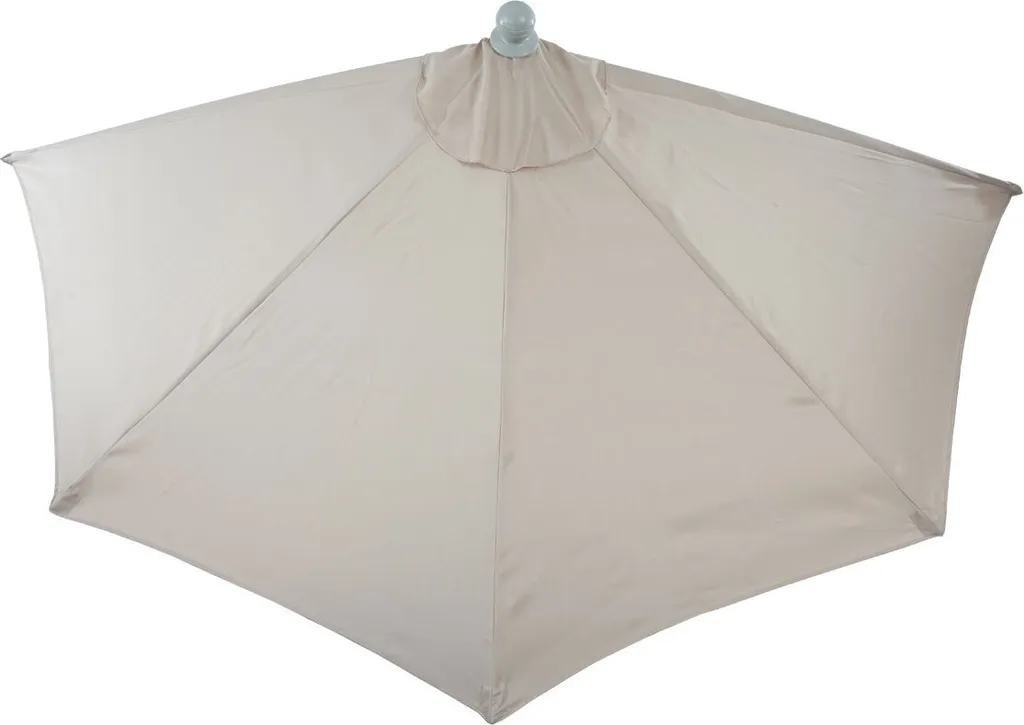 Ombrellone Parla 270cm Alluminio Crema | Parasole Balcone Robusto - 10