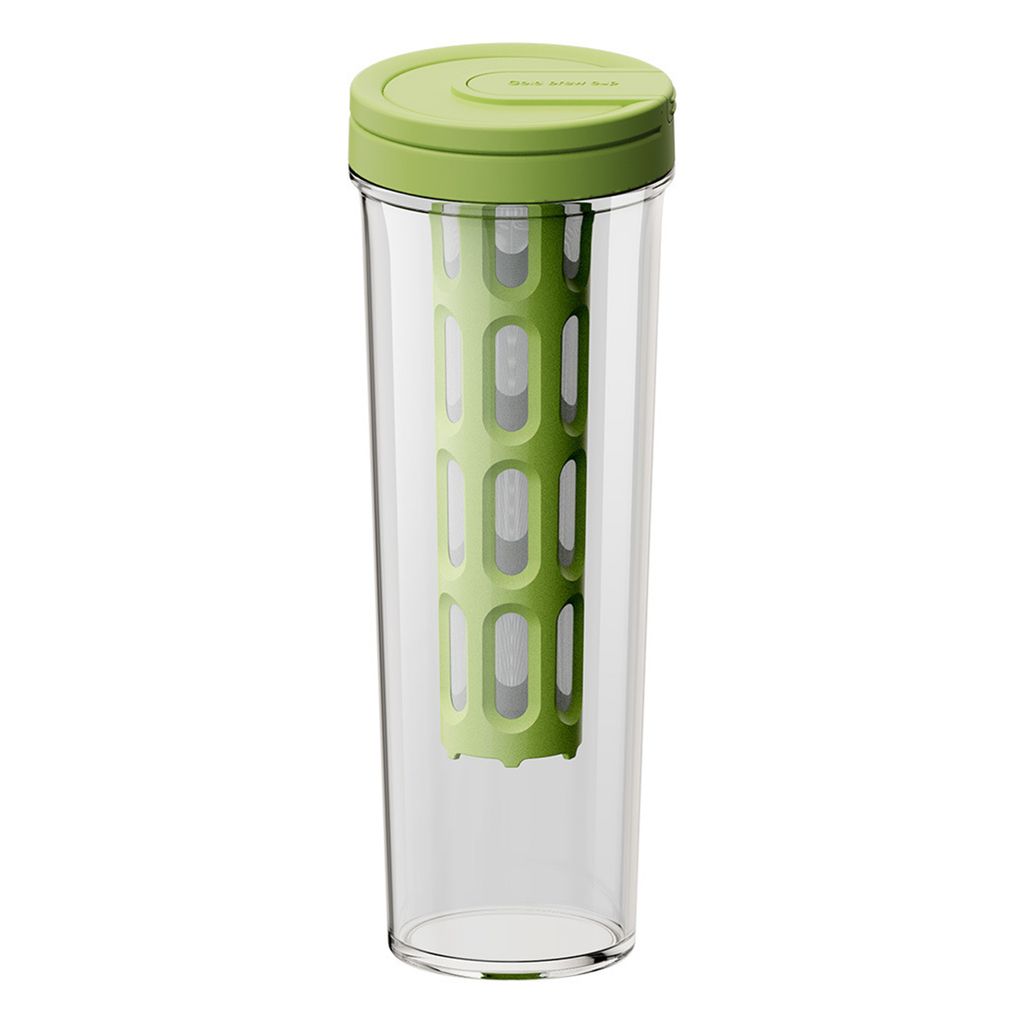 1-Liter-Cold-Brew-Tasse mit Filterringgriff, lebensmittelechter, transparenter, handgebrühter Kaffee, handgemahlener Filterbecher, feinmaschiges S...