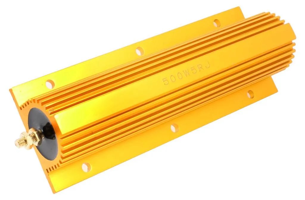 Résistance de puissance 500W 5 Ohms en aluminium doré bobinée RX24