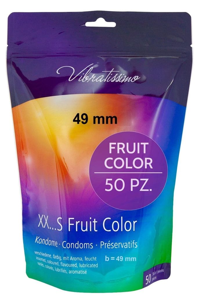VIBRATISSIMO kondomy, série Fruit Color, balení 50 kusů | Obrázek produktu 