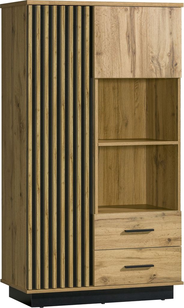 Furniture24 Schrank Lamelo LA4 Hochschrank Regalschrank 2 Produktbild 1