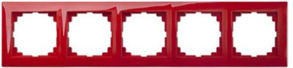 Universal Rahmen 5-fach rot Premium serie SENTIA