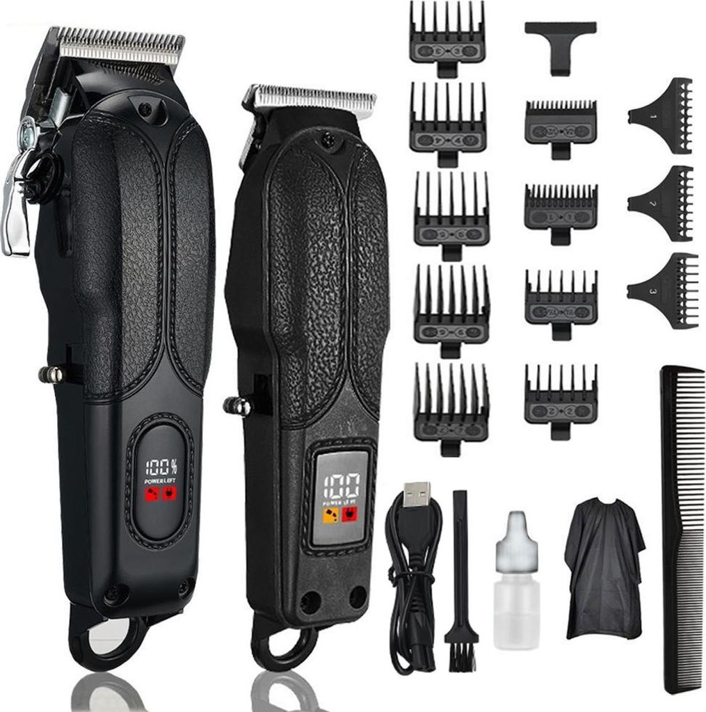 Professioneller Haarschneider – 4 einstellbare Geschwindigkeiten – 13 Begrenzungskämme