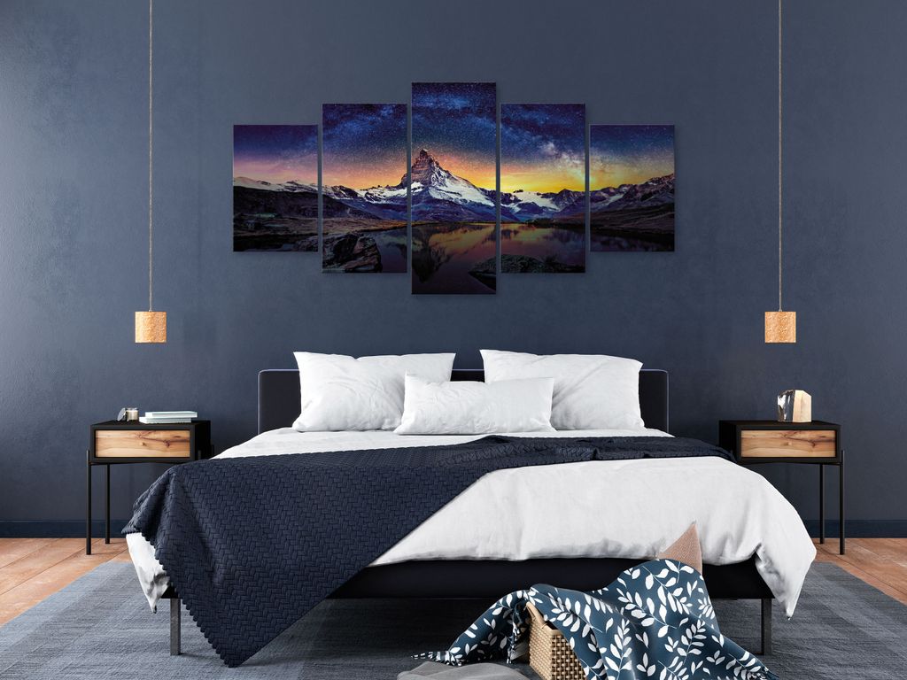 MATTERHORN GEBIRGE Acrylglasbild Modern Wandbild Glasbilder Bilder c-A-0177-k-m
