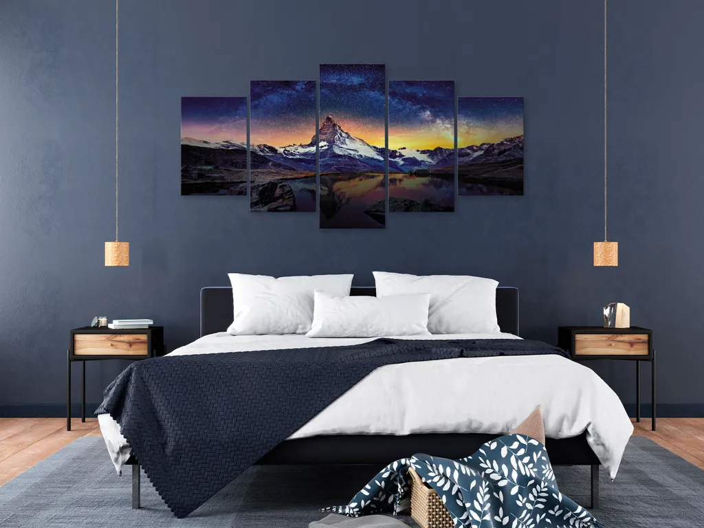 Décoration murale en verre acrylique paysage montagne Matterhorn 100x50cm