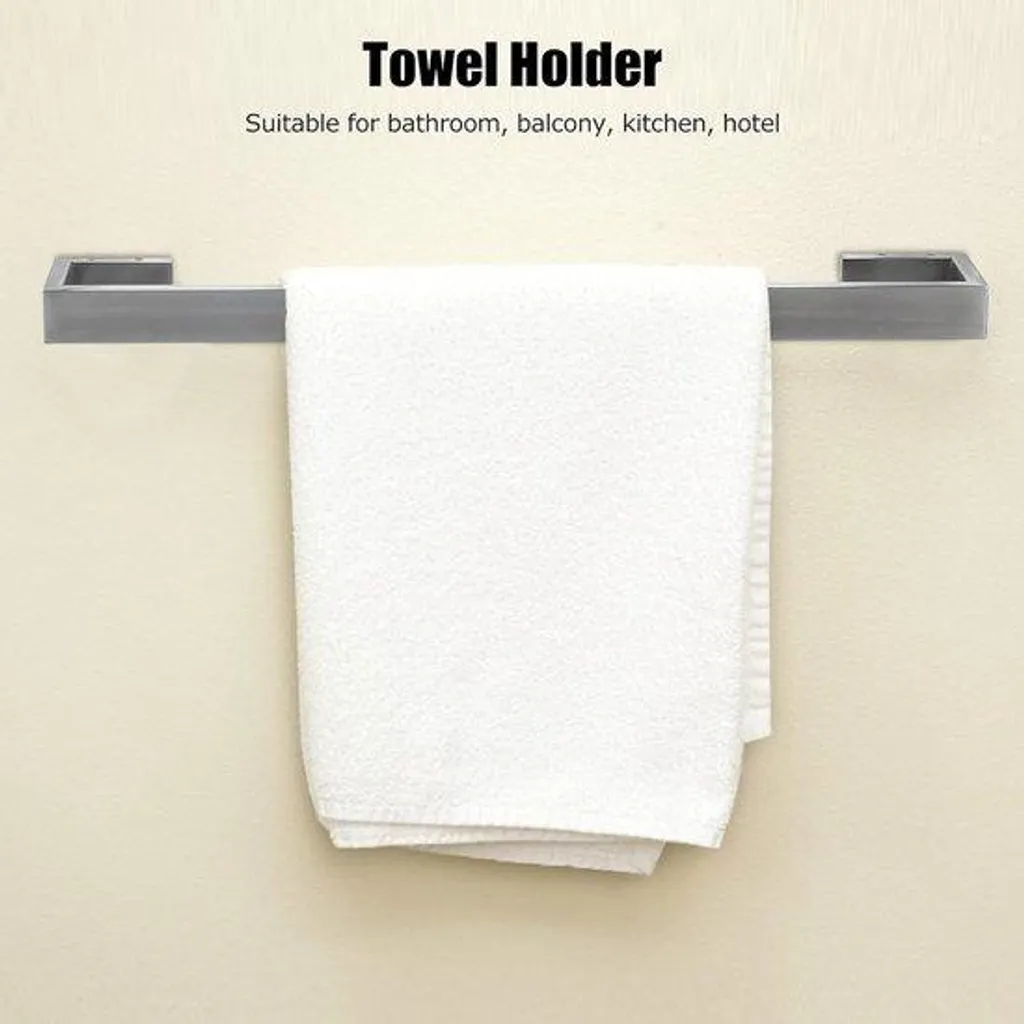 Porte-serviettes anti-rouille inox 50 cm, fini les serviettes humides