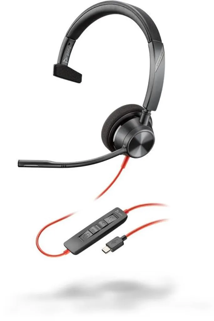 Poly Blackwire C3310 USB-C avec micro antibruit et perche flexible 180°