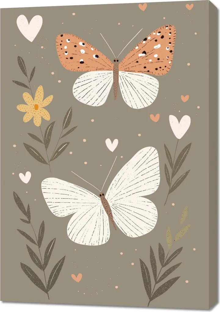 Offerta Quadro 70x100 Farfalle Cameretta | Alta Qualità Prezzo Top