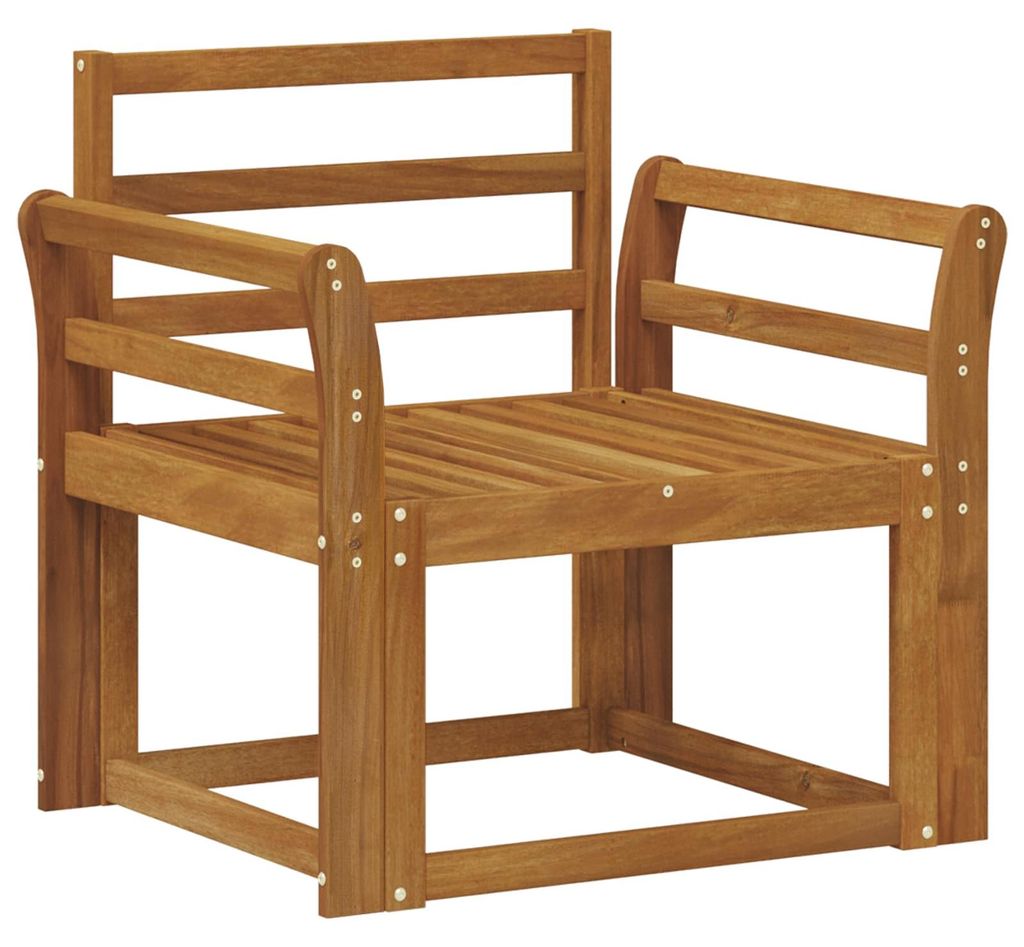 Outdoor-Sofa Massivholz Akazie Natur