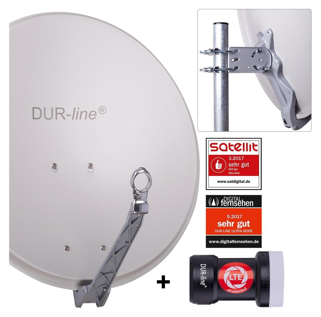 DUR-line Select 60/65 cm Sat Anlage 1 Teilnehmer Komplett Produktbild 