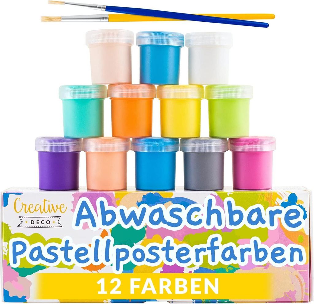 Creative Deco Zestaw Farb Plakatowych | Pastelowe Odcienie Zdjęcie produktu 