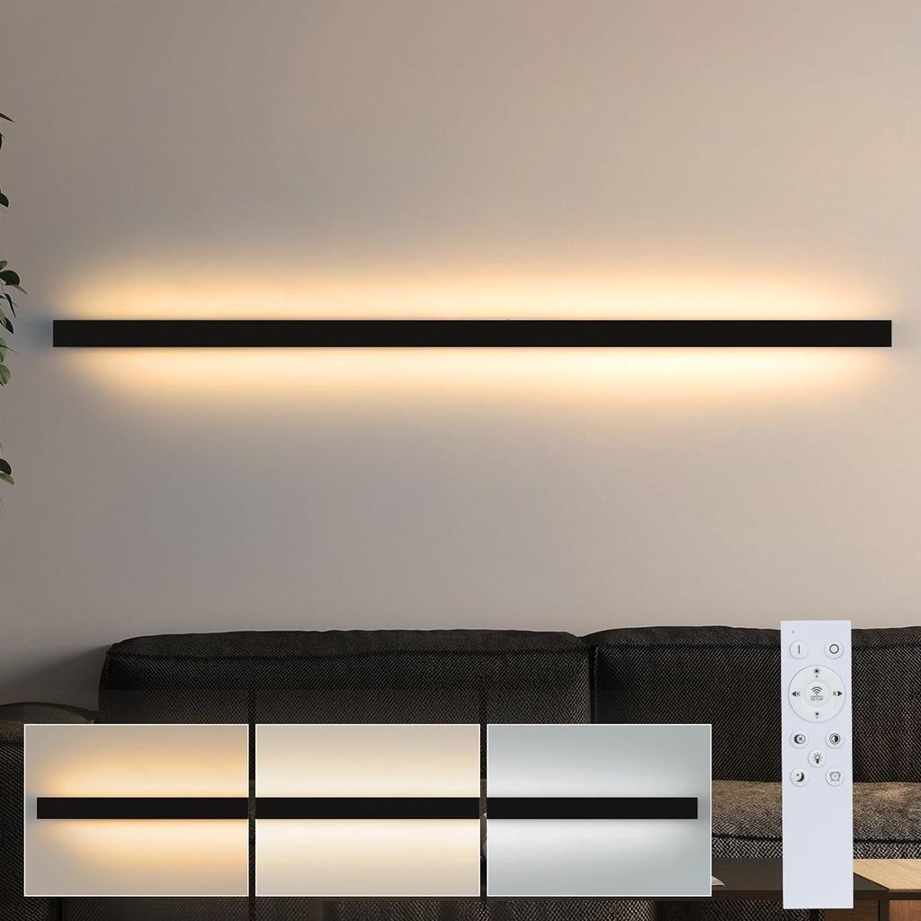 ZMH led Wandleuchte 15W Dimmbar mit Fernbedienung 100CM Produktbild 
