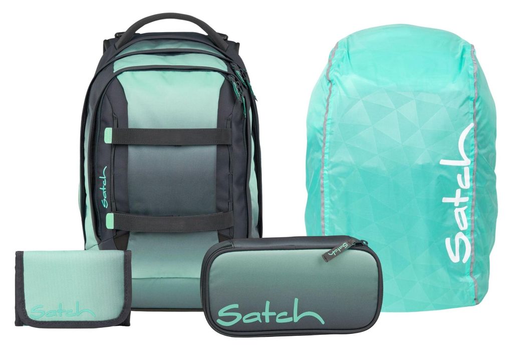 Satch, Schulrucksack-Set PACK Gradient Mint 4-teilig, ab 5. Produktbild 