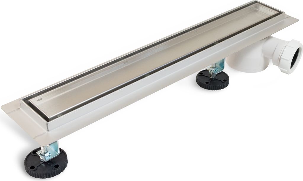 Seitenablauf 2 in 1 Linienablauf 100 cm mit seitlichem Produktbild 