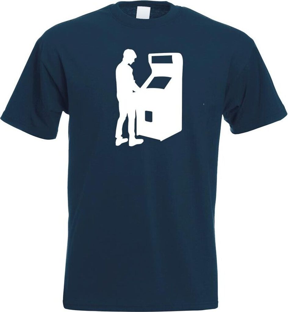 Kiwistar - T-Shirt - Navy - Spielautomat Zocker Gamer Motiv Bedruckt Funshirt Design Print - mit Motiv Bedruckt - Funshirt Design - Sport - Freizei...