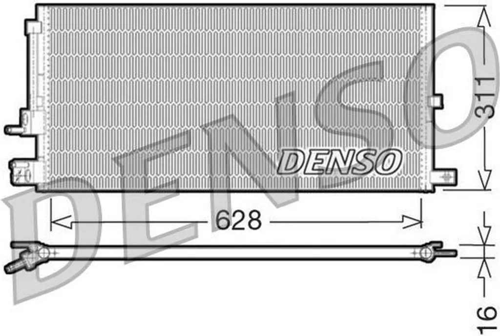 Condenseur de Clim DENSO DCN11007 Haute Performance OE C2S31605 Durable