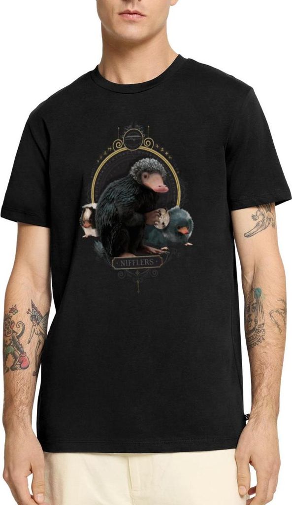 Spreadshirt Phantastische Tierwesen Nifflers Männer Premium T-Shirt, S, Schwarz