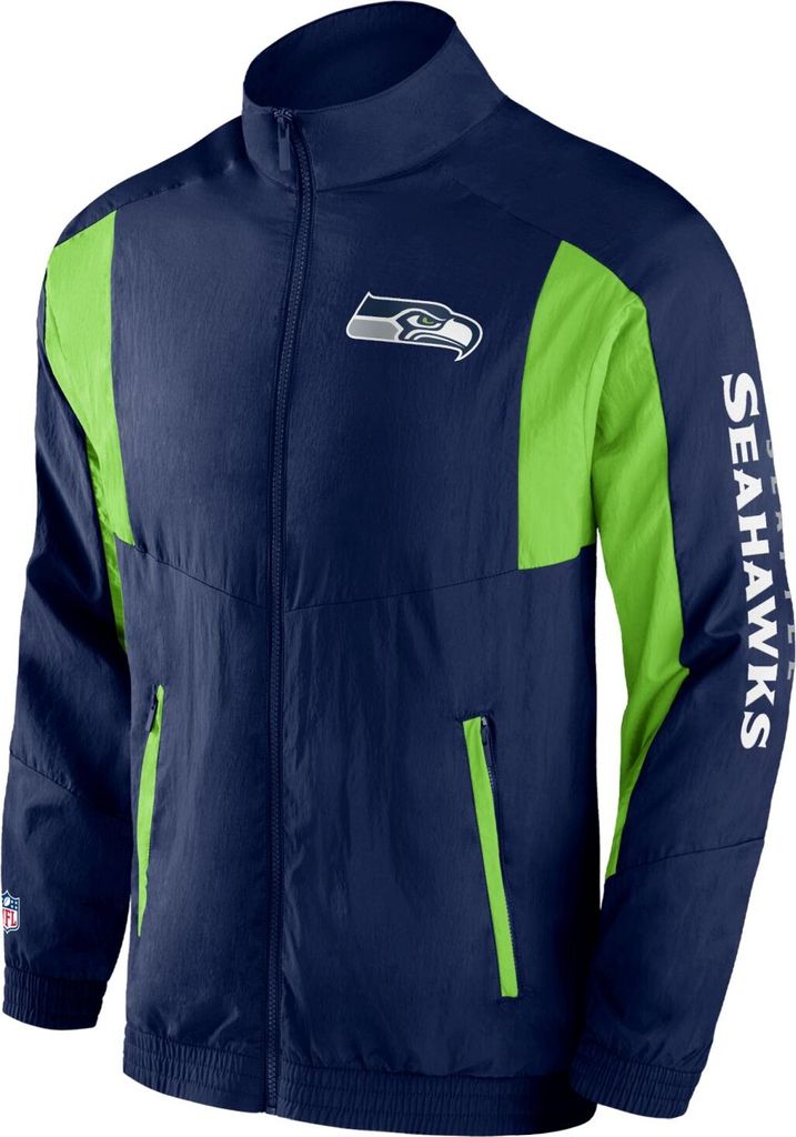 Seattle Seahawks Foundation Crinkle Track Jacket - XXL