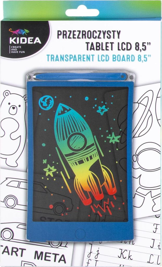 DERFORM Transparente LCD -Tablette B Kidea Blau