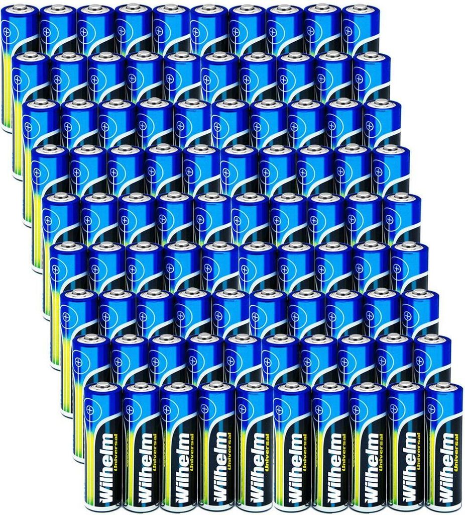 90 AA Mignon Wilhelm Universal Alkaline Batterien im Shrink Produktbild 1